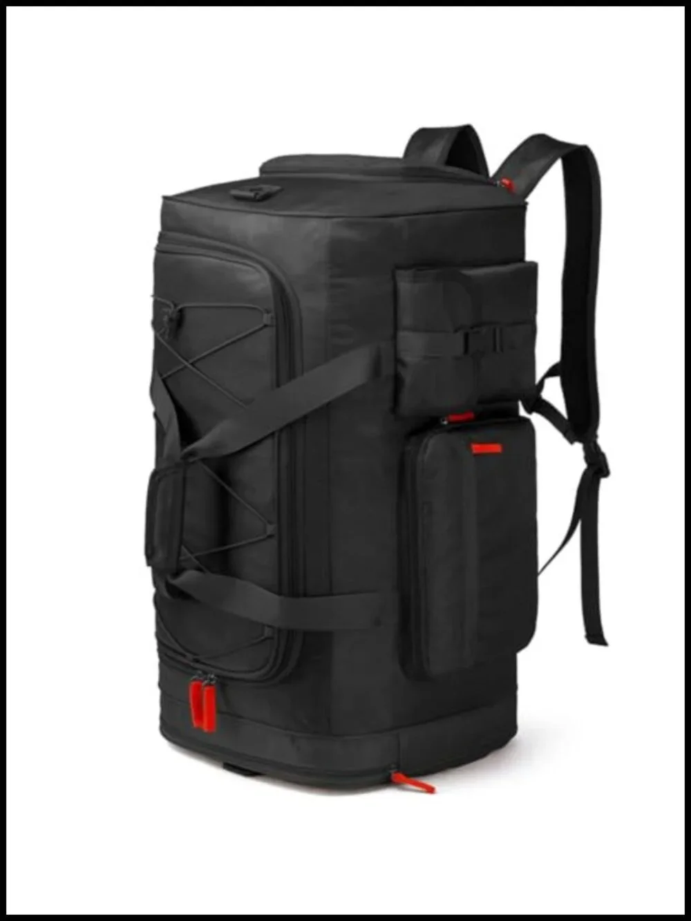 70L Waterproof Travel Duffel Backpack with Shoes Compartment - Heavy Duty Gym